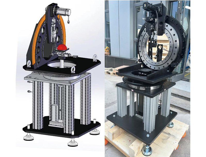 极坐标变径半球扫描系统